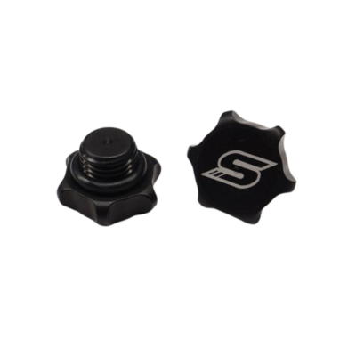 PMI Black Anodized Master Cylinder Cap With or Without Slack Logo
