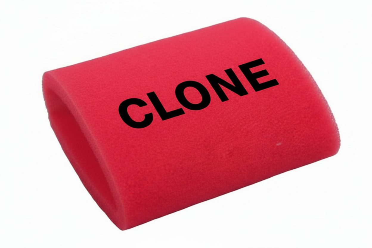 RED FOAM PRE FILTER (CLONE) 3.5" x 5"