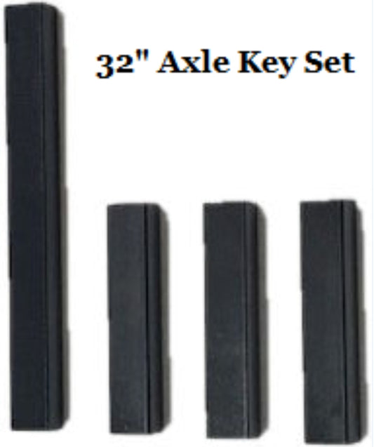 PMI KEY SET FOR PMI 32.0" ZINC PLATED AXLE