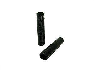 1/2" ALUMINUM PEDAL GRIPS PAIR (BLACK)