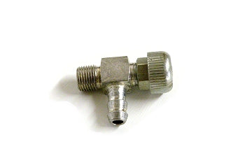 FUEL TANK/CATCH CAN STEEL PETCOCK (1/8" THREAD / 1/4" FUEL LINE)