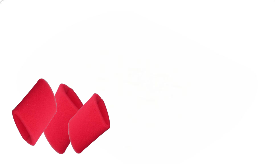 RED FOAM PRE FILTER (CLONE) 3.5" x 5"