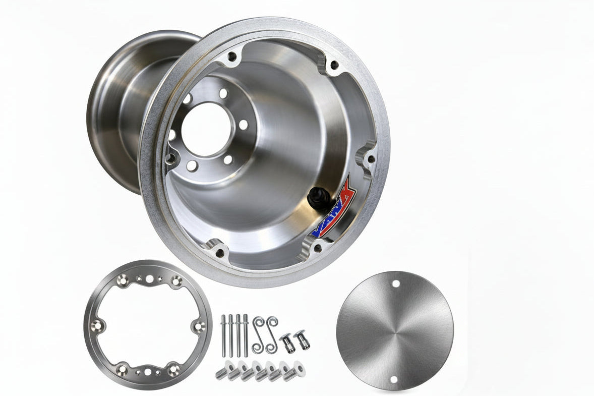 VAN-K BEAD LOCK WHEELS MUD COVERS & HARDWARE INCLUDED (AVAILABLE IN BLACK OR SILVER)